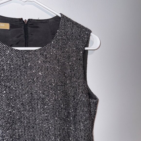 Michael Kors Sleeveless Herringbone Sheath Dress size 6 - Picture 2 of 12